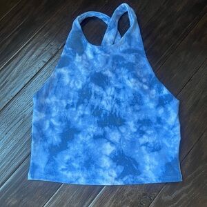 Abercrombie & Fitch Blue Tie-Dye Tank Top